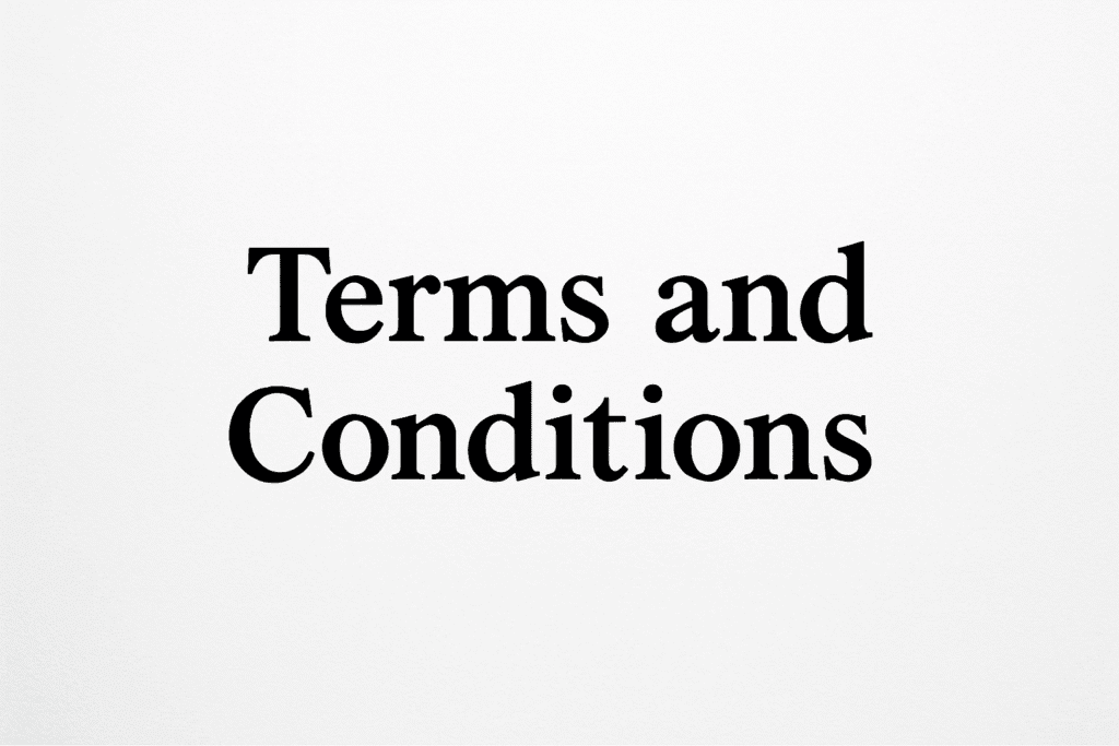 terms and conditions